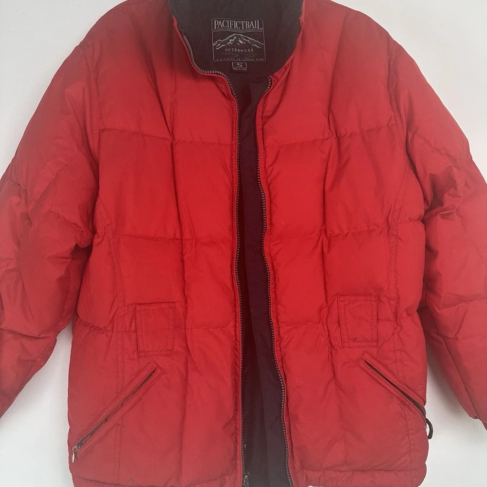 Pacific Trail Women's Puffer Coat Size Small Red Down Water Fowl Outdoors Winter